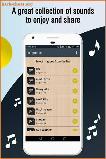 Gun ringtones for phone, weapons and gun sounds screenshot