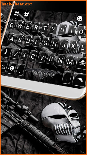 Gun Skull Mask Keyboard Theme screenshot