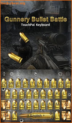 Gunnery Bullet Battle Keyboard Theme screenshot