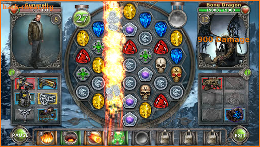 Gunspell - Match 3 Puzzle RPG screenshot