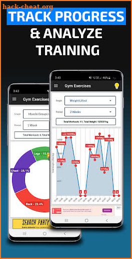 Gym Exercises & Workouts screenshot