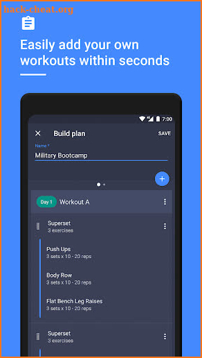 Gym Workout Tracker & Planner for Weight Lifting screenshot