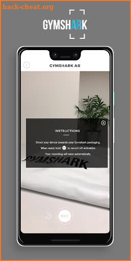 Gymshark AR screenshot