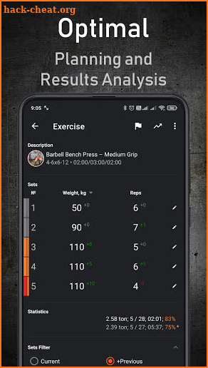 GymUp PRO - workout notebook screenshot