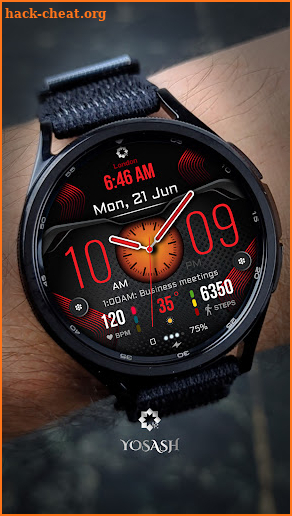 H385 Hybrid Watch Face screenshot