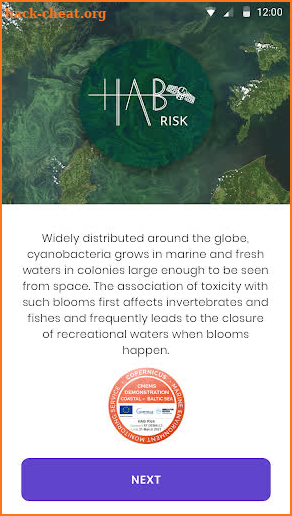 HAB Risk - Cyanobacteria forecast for Baltic Sea screenshot