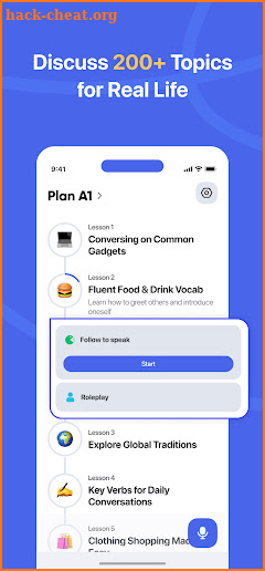 Hablo: Language Learning Tutor screenshot