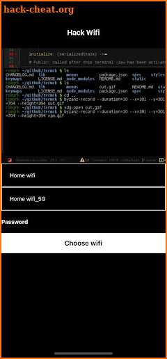 Hack Wifi Password screenshot