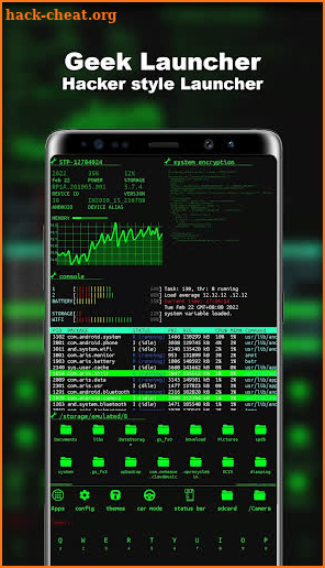 Hacker Launcher Geek Style screenshot