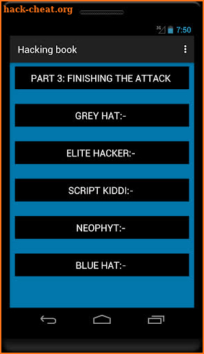 Hacking book screenshot