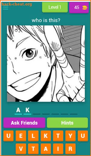 Haikyuu characters quiz screenshot