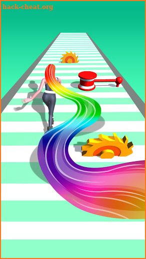 Hair runner challenge 3d game run screenshot