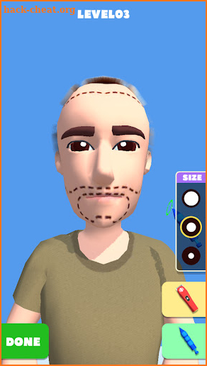 Hair Transplant Simulation screenshot