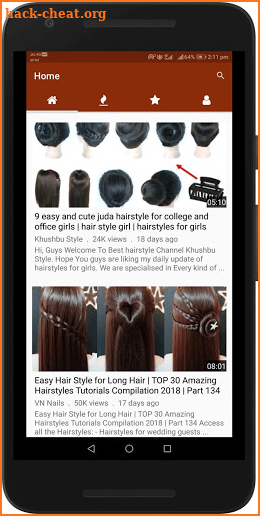 Hairstyle Videos for Girls - Hair Style Tutorials screenshot