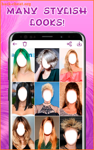 Hairstyles for your face screenshot