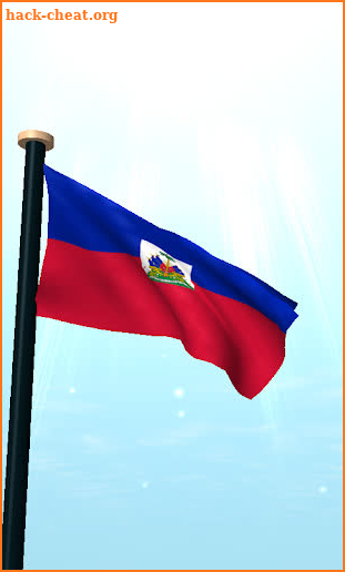 Haiti Flag 3D Free Wallpaper screenshot