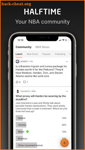 Halftime Hoops - NBA Chat screenshot