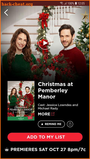 Hallmark Movie Checklist screenshot