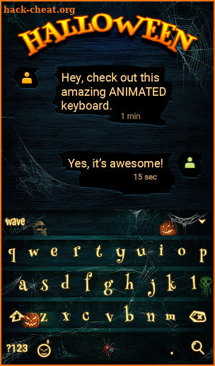 Halloween Animated Keyboard + Live Wallpaper screenshot