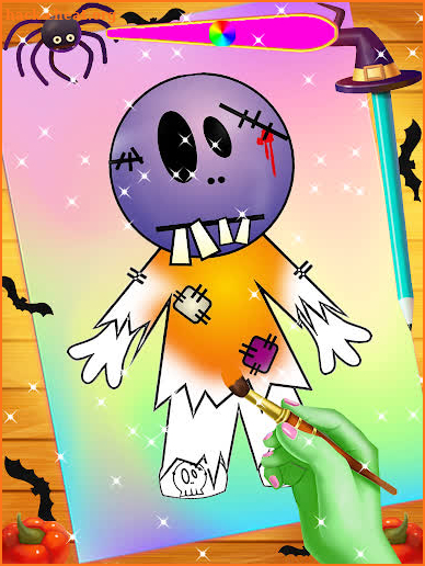 Halloween Coloring Book Games screenshot