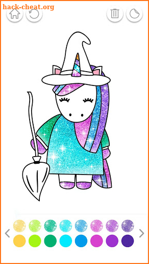 Halloween Coloring Book Glitter screenshot