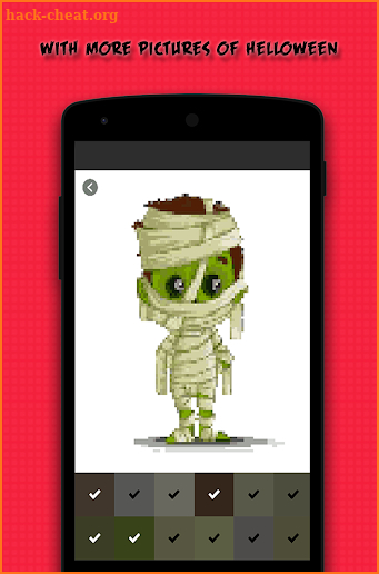 Halloween Costume Pixel Color By Number screenshot