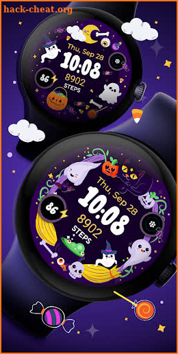 Halloween Cute Frame - Wear OS screenshot