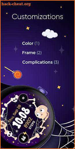 Halloween Cute Frame - Wear OS screenshot