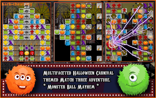 Halloween Drops 3 - Match three puzzle screenshot