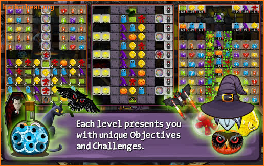 Halloween Drops 5 - Match three puzzle screenshot