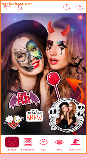 Halloween Makeup Photo Editor screenshot