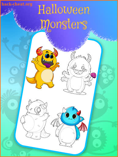 Halloween Monster Coloring Book screenshot