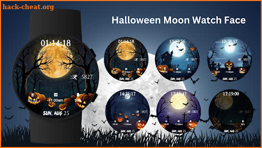 Halloween Moon Watch Face screenshot