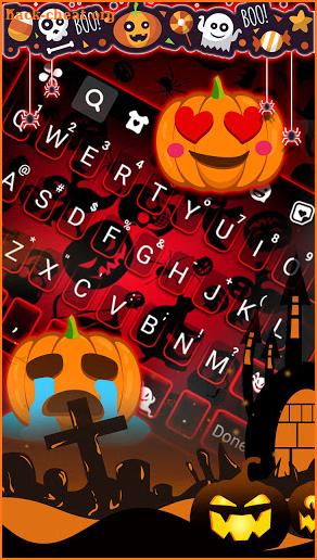 Halloween Night Keyboard Background screenshot