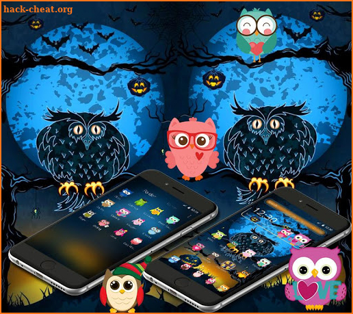 Halloween Night Owl Theme screenshot