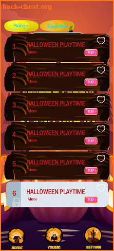 Halloween night piano tiles screenshot