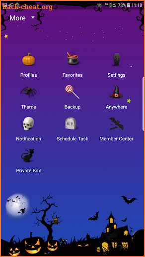 Halloween Night skin for Next SMS screenshot