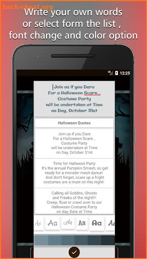 Halloween Party Invitation Card Maker screenshot