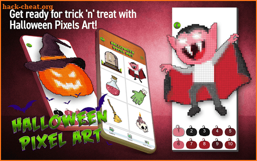 Halloween Pixels Art – Color By Number screenshot