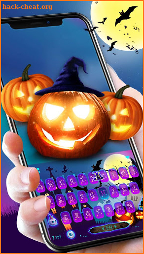 Halloween Pumpkin Keyboard Theme screenshot