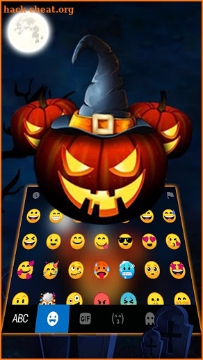 Halloween Pumpkins Keyboard Background screenshot