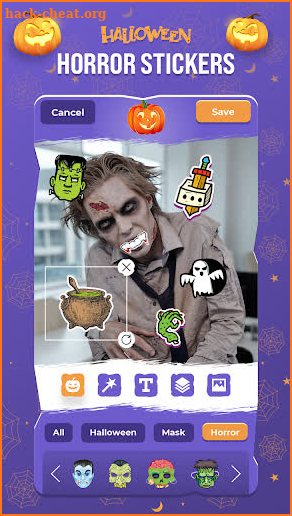 Halloween - Scary photo maker & Horror Stickers screenshot