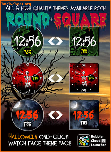 Halloween Watch Face Pack - Now Free screenshot