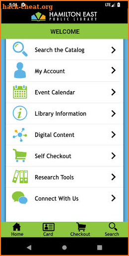 Hamilton East Public Library screenshot