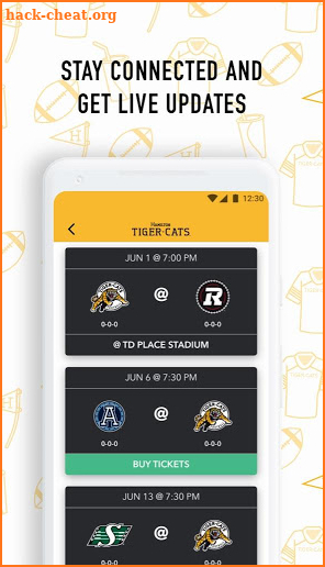 Hamilton Tiger-Cats All Access screenshot