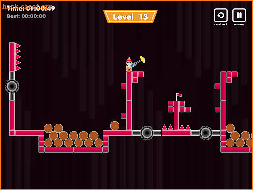 Hammer Climb Stick man Games screenshot