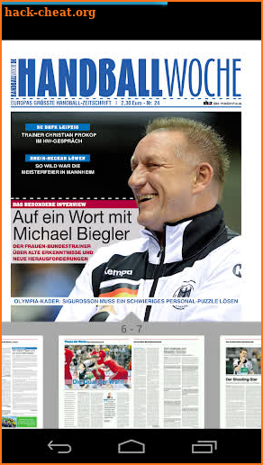 Handballwoche ePaper screenshot