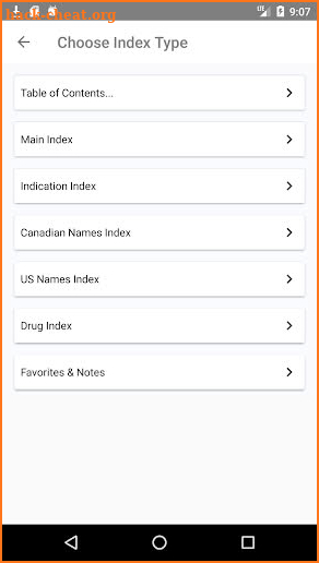 Handbook of Veterinary Drugs screenshot