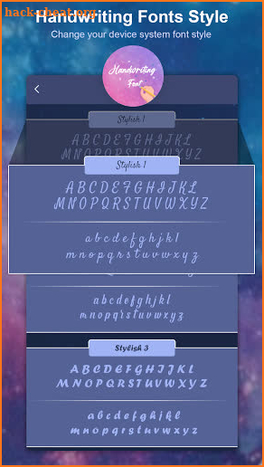 Handwriting Fonts Style screenshot