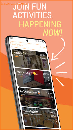 Hang: Find spontaneous activities near you screenshot